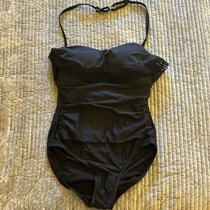 Black one piece swimsuit